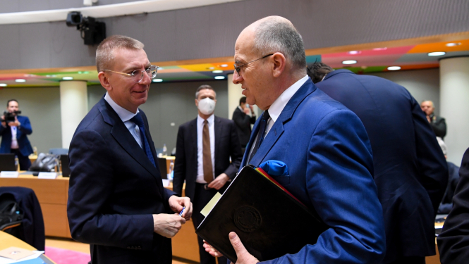 ārlietu ministrs ES Ārlietu padomes sanāksmē