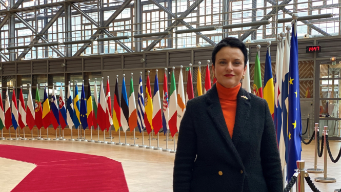 Parlamentārā sekretāre Gunda Reire aicina turpināt atbalstīt Ukrainu arī ar ES tirdzniecības instrumentiem