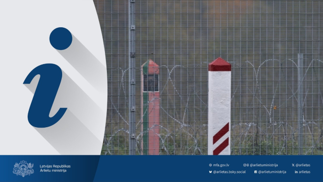 Informācija par ieceļošana Latvijā - robežstabs