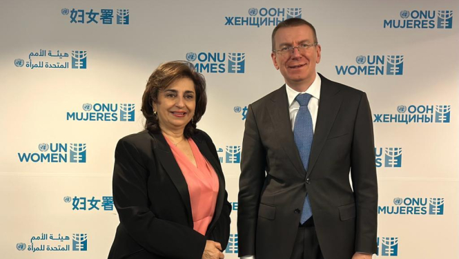 Ārlietu ministrs tiekas ar ANO Dzimumu līdztiesības un sieviešu tiesību aizsardzības aģentūras izpilddirektori