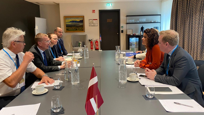 Tikšanās ar Islandes ārlietu ministri