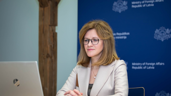 Zanda Kalniņa-Lukaševica Eiropas Savienības informācijas sniedzēju forumā 