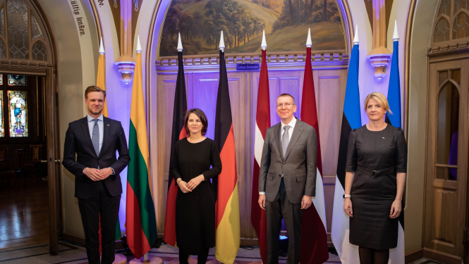 Vācijas un Baltijas valstu ārlietu ministri