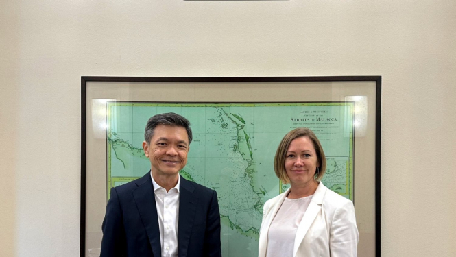 Katarina Plātere un Pong Kok Tian