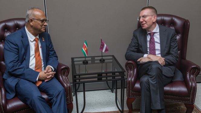 Latvija ieinteresēta aktīvākā divpusējā un daudzpusējā sadarbībā ar Surinamu