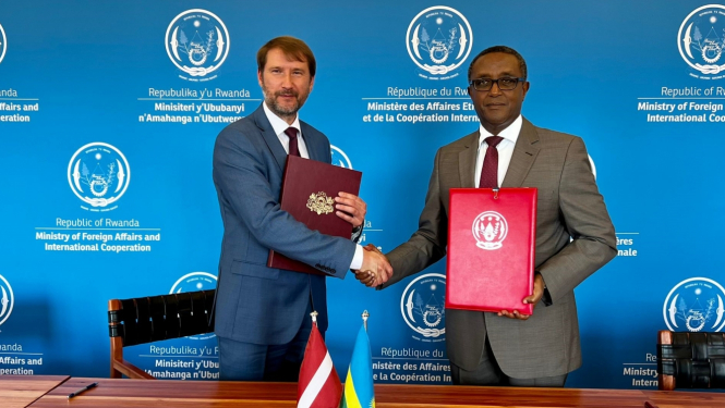 Latvija un Ruanda apņemas veicināt ekonomisko sadarbību un paraksta memorandu par politiskajām konsultācijām