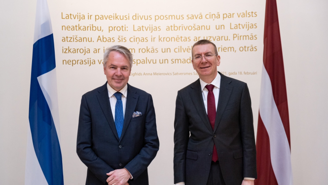 Latvijas un Somijas ārlietu ministru kopējā tikšanās