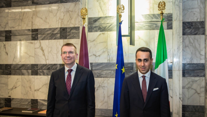 Latvijas ārlietu ministra tikšanās ar Itālijas ārlietu ministru