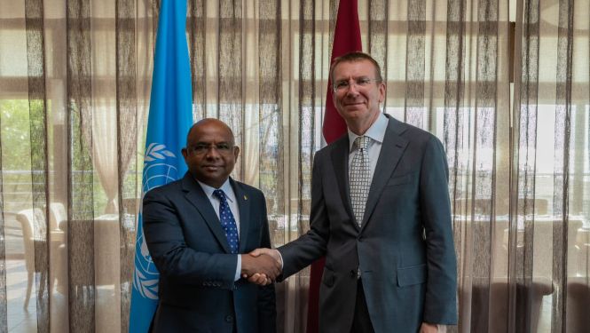 Latvijas ārlietu ministrs un ANO Ģenerālās asamblejas 76. sesijas prezidents