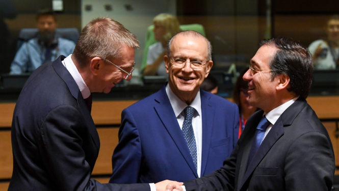 Ārlietu ministrs ES Ārlietu padomes sēdē