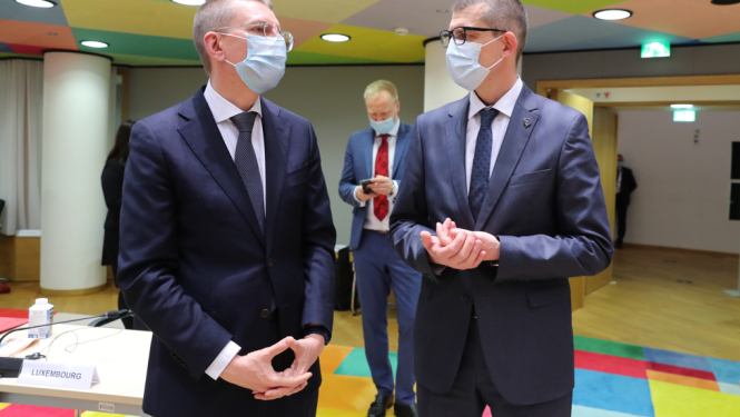 Ārlietu ministrs E.Rinkevičs ES Vispārējo lietu padomes sanāksmē