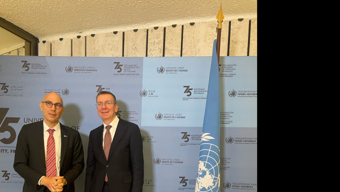 Ārlietu ministrs aicina ANO Cilvēktiesību komisāru turpināt izvērtēt cilvēktiesību pārkāpumus Krievijā un Baltkrievijā  