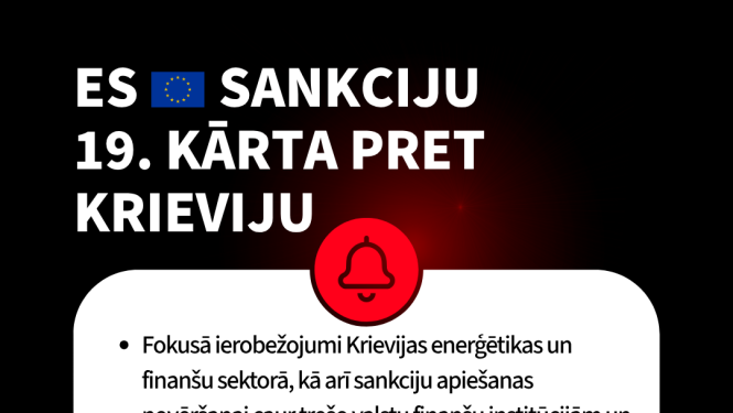 ES sankciju 19 kārta pret Krieviju