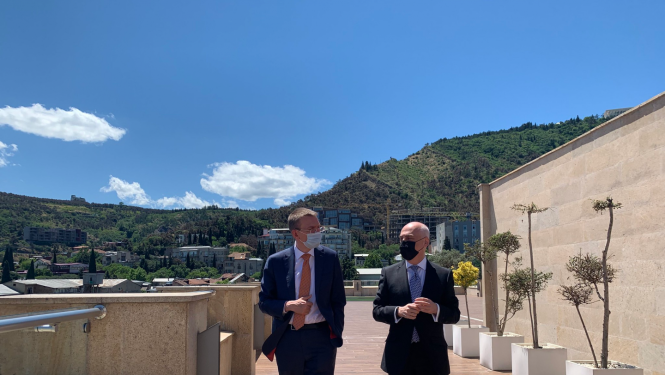 Latvijas un Gruzijas amatpersonas vienojas turpināt ekonomisko sadarbību un stiprināt Gruzijas Eirointegrācijas centienus