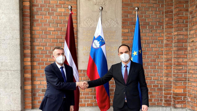 Slovēnijas Republikā uzturējās Latvijas Republikas ārlietu ministrs Edgars Rinkēvičs