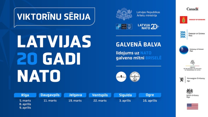 Viktorīnu sērija Latvijas 20 gadi NATO
