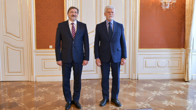 Vilmārs Heniņš un Petr Pavel