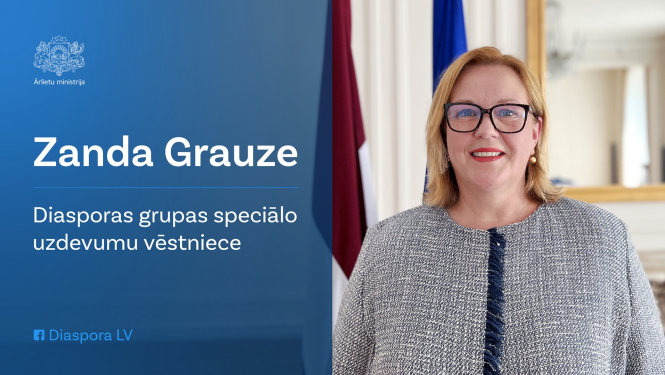 Zanda GRauze - disasporas vēstniece, kartīte