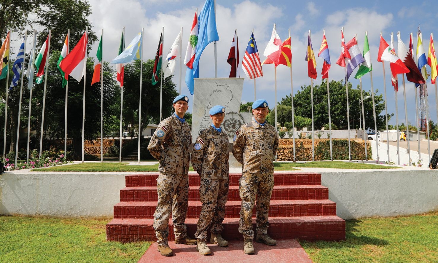 Latvian peacekeepers at UNIFIL in 2023