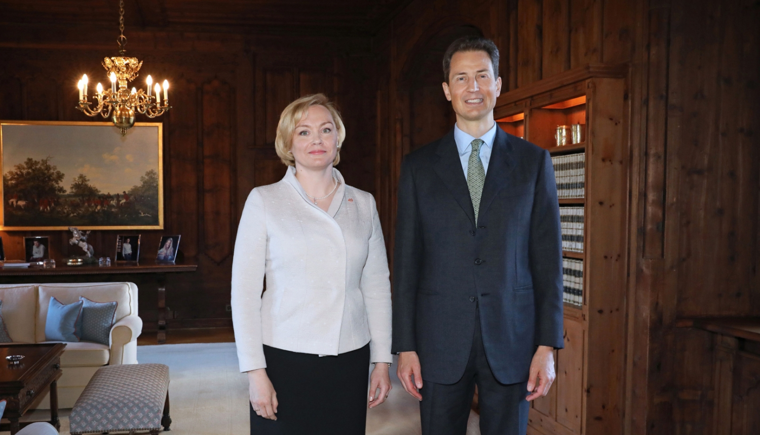 Vēstniece Guna Japiņa iesniedz akreditācijas vēstuli Lihtenšteinas kroņprincim