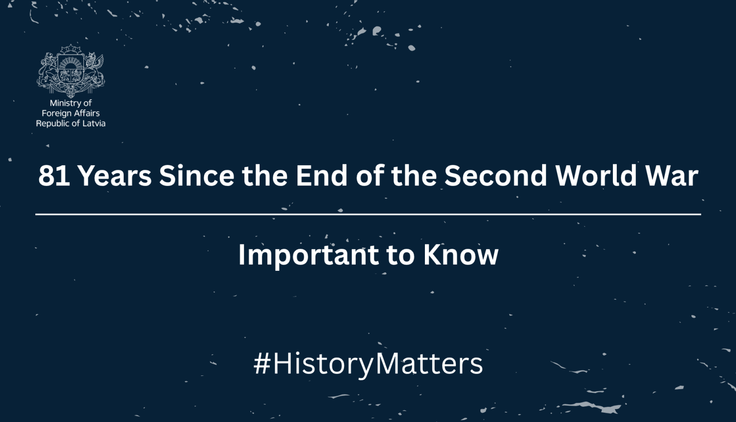 81 Years Since the End of the Second World War. Important to Know