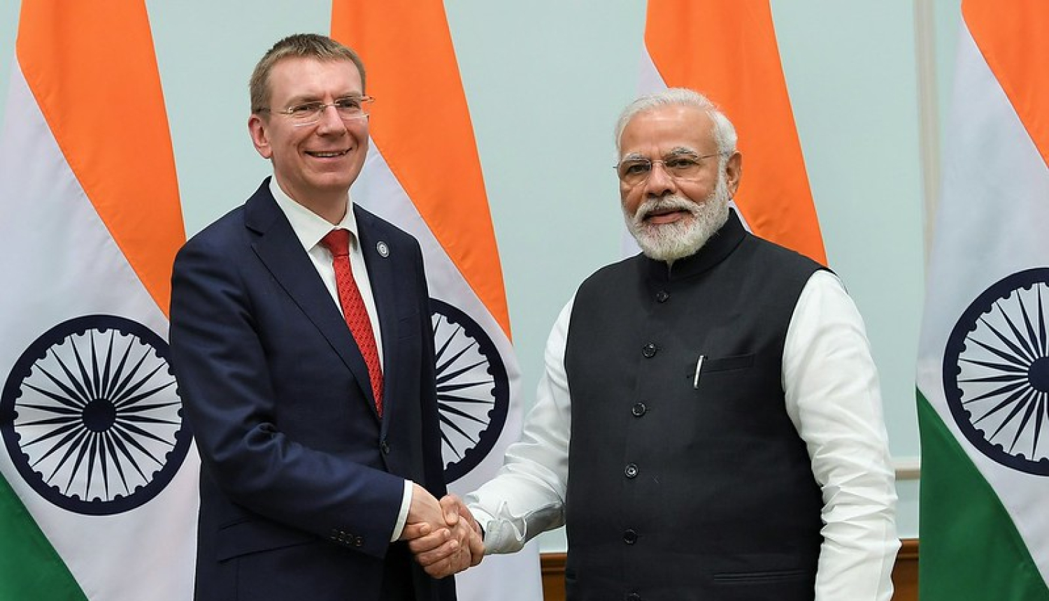Latvijas ārlietu ministrs tiekas ar Indijas Republikas premjerministru