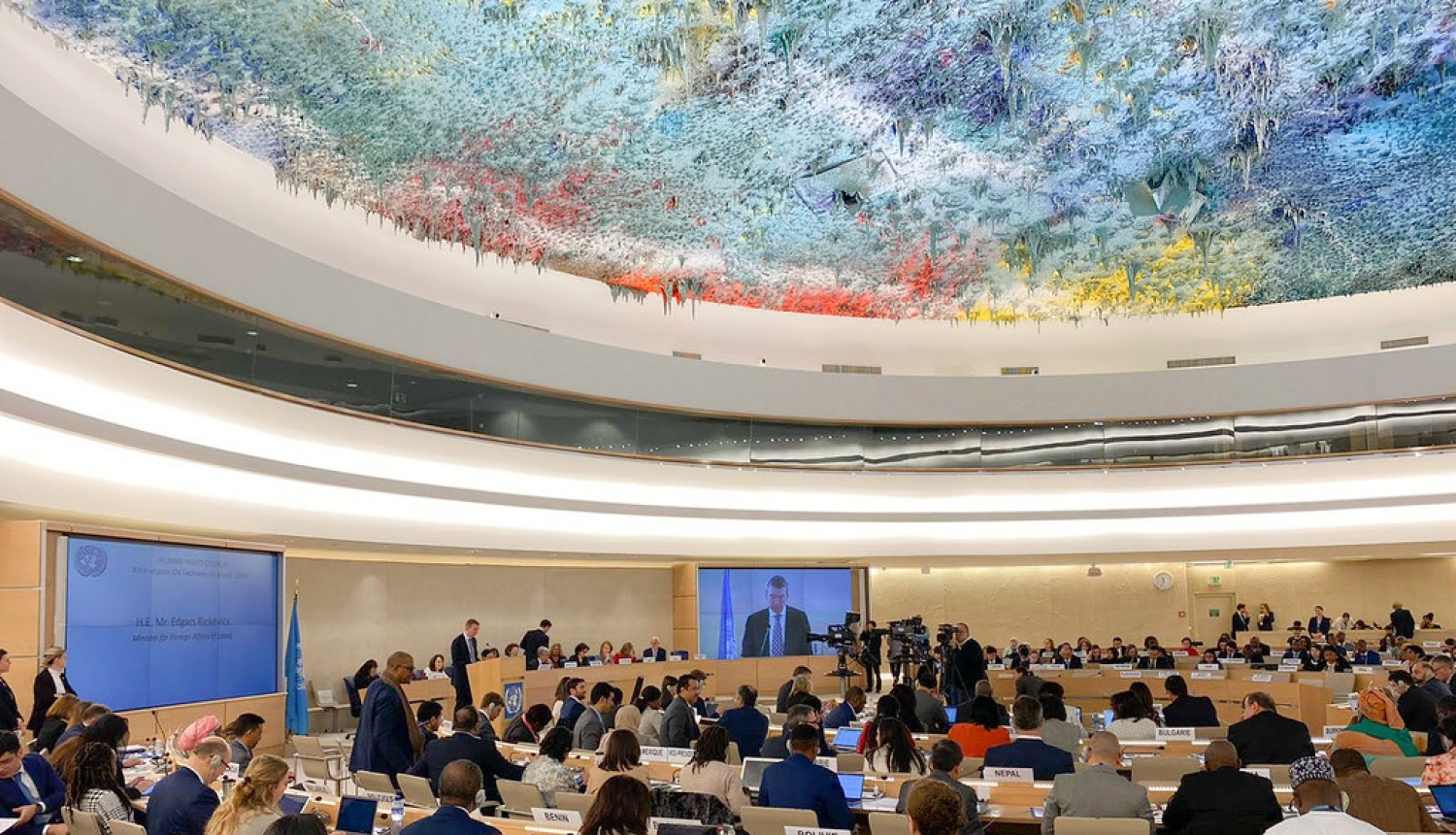 Ārlietu ministrs: visām dalībvalstīm jāsniedz politisks un praktisks atbalsts ANO Cilvēktiesību padomei