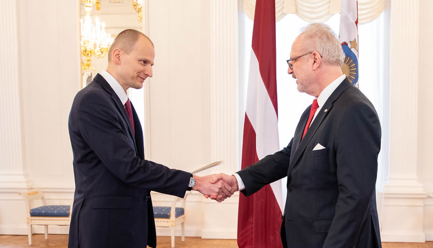 Valsts prezidents pasniedz akreditācijas vēstuli vēstniekam Ēģiptē Ilmāram Breidakam