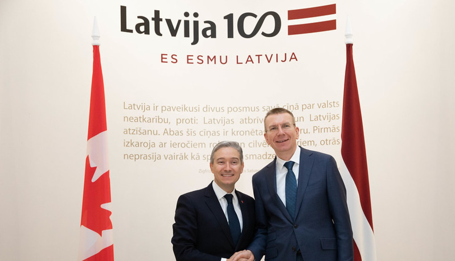 Edgars Rinkēvičs izceļ Kanādu kā spēcīgu solidaritātes piemēru