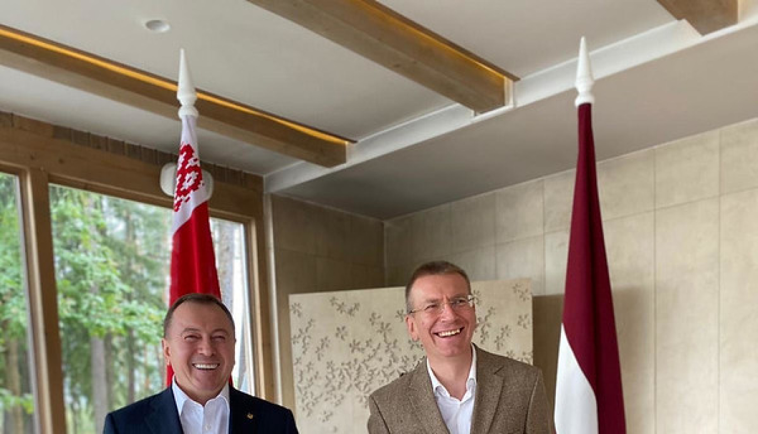 Latvijas ārlietu ministrs ar Baltkrievijas kolēģi pārrunā abpusēji aktuālos jautājumus