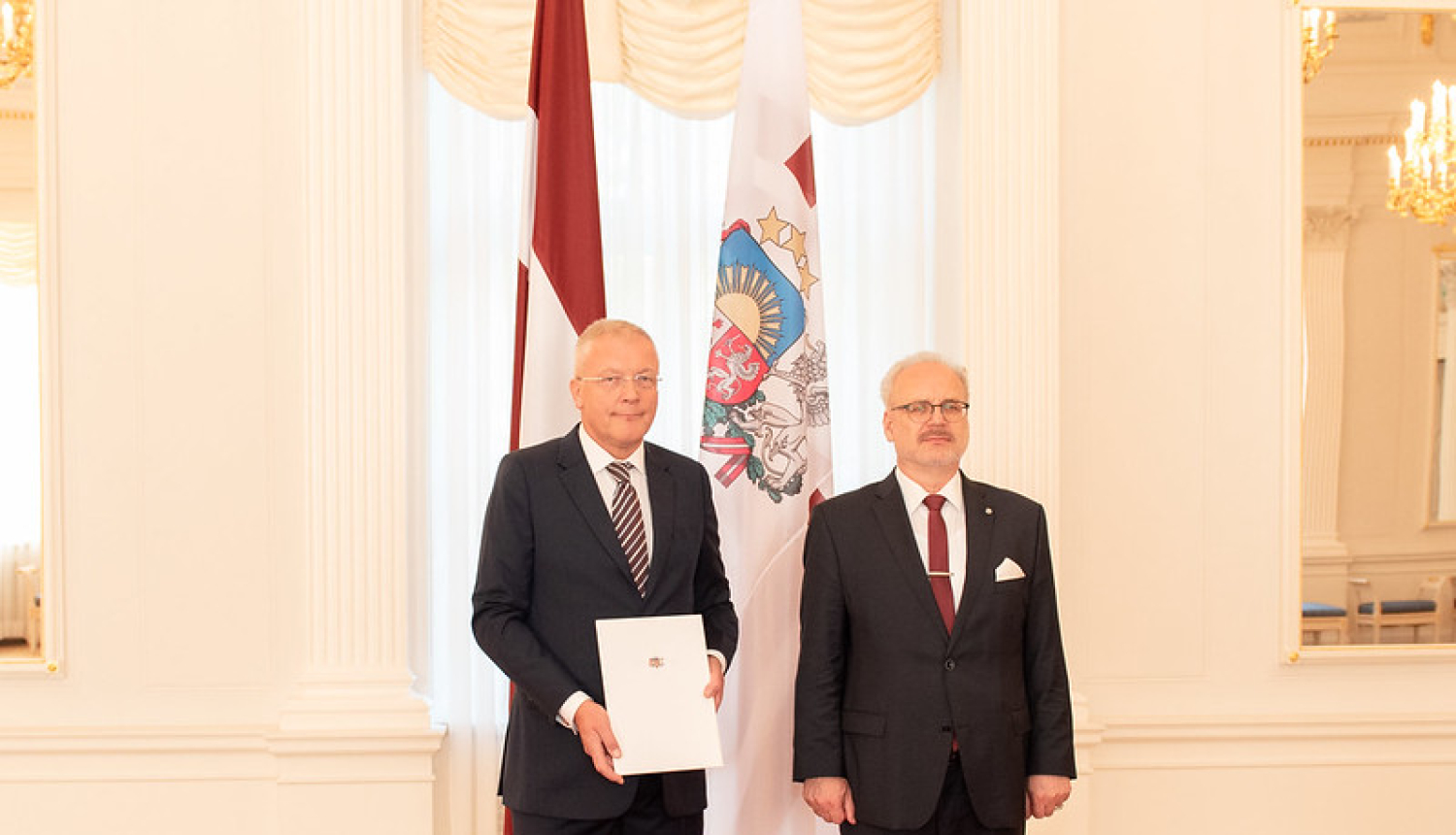 Latvijas vēstnieks Izraēlā Aivars Groza saņem akreditācijas vēstuli