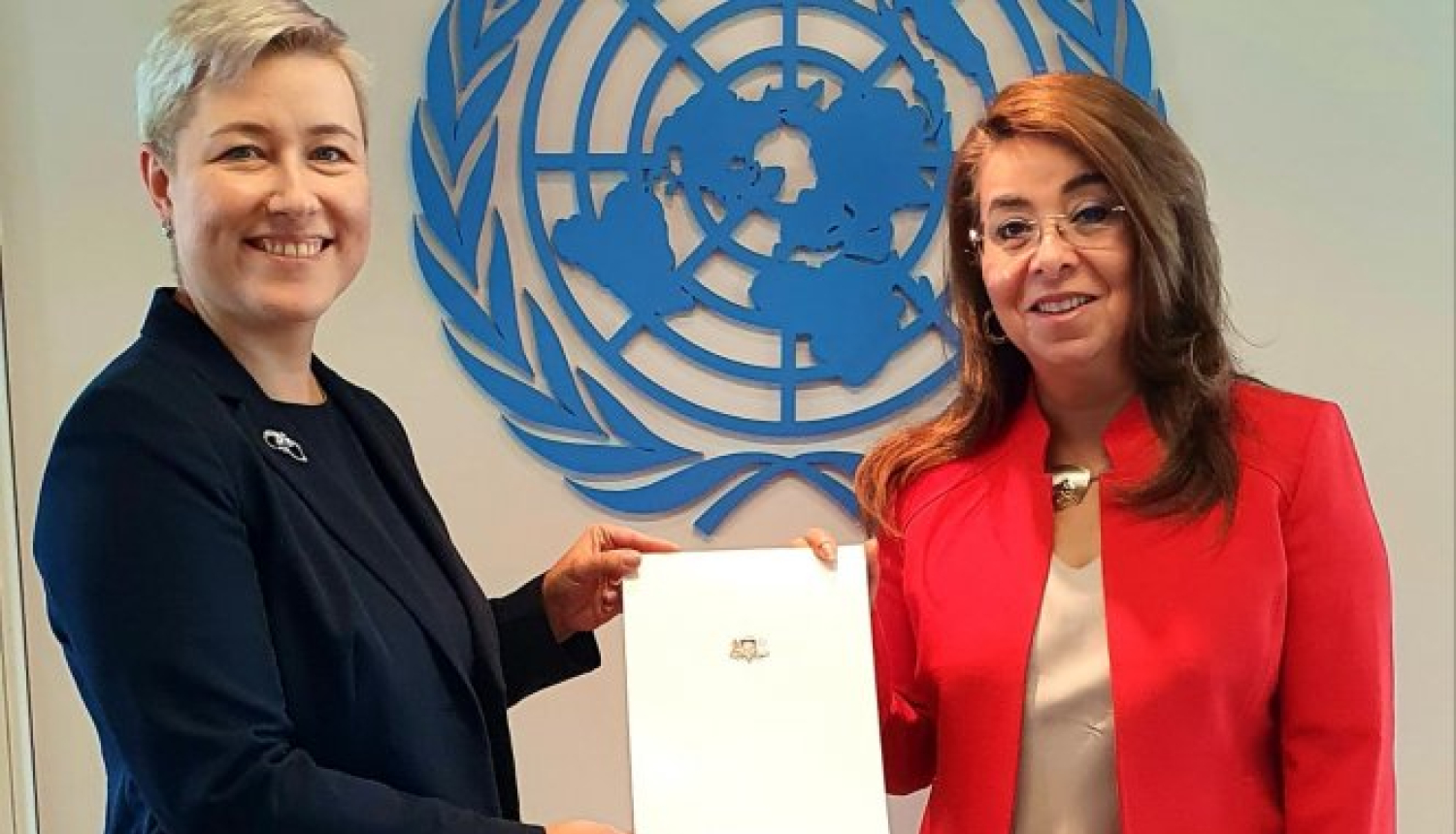Vēstniece Katrīna Kaktiņa iesniedz akreditācijas vēstuli ANO biroja Vīnē ģenerāldirektorei