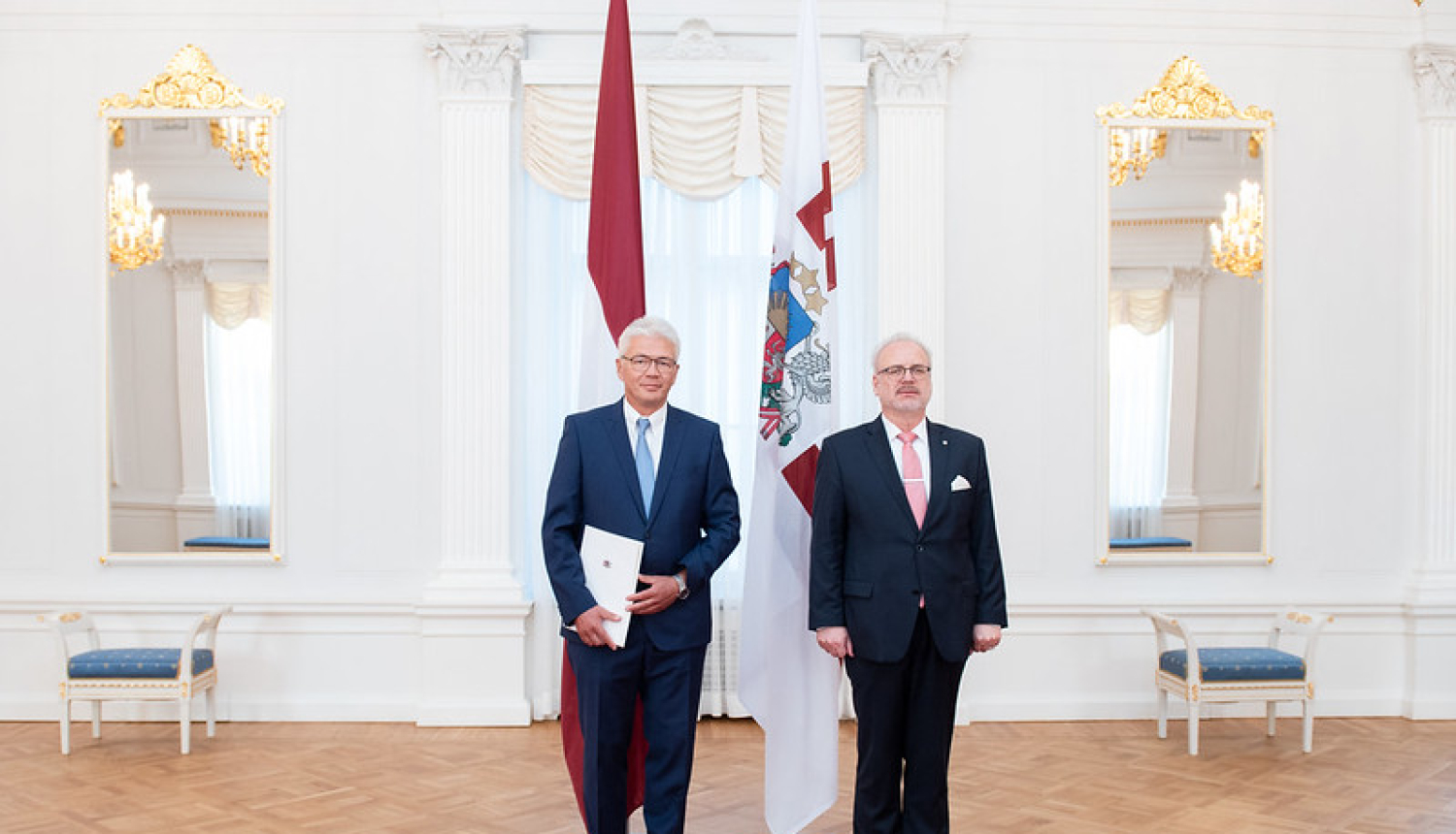 Latvijas vēstnieks Eiropas Padomē Jānis Kārkliņš saņem akreditācijas vēstuli