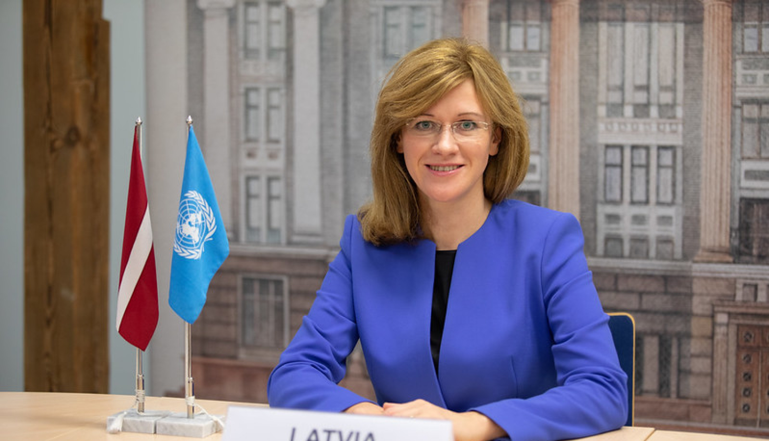 The Parliamentary Secretary of the Foreign Ministry, Zanda Kalniņa-Lukaševica, pledges strong support for multilateralism