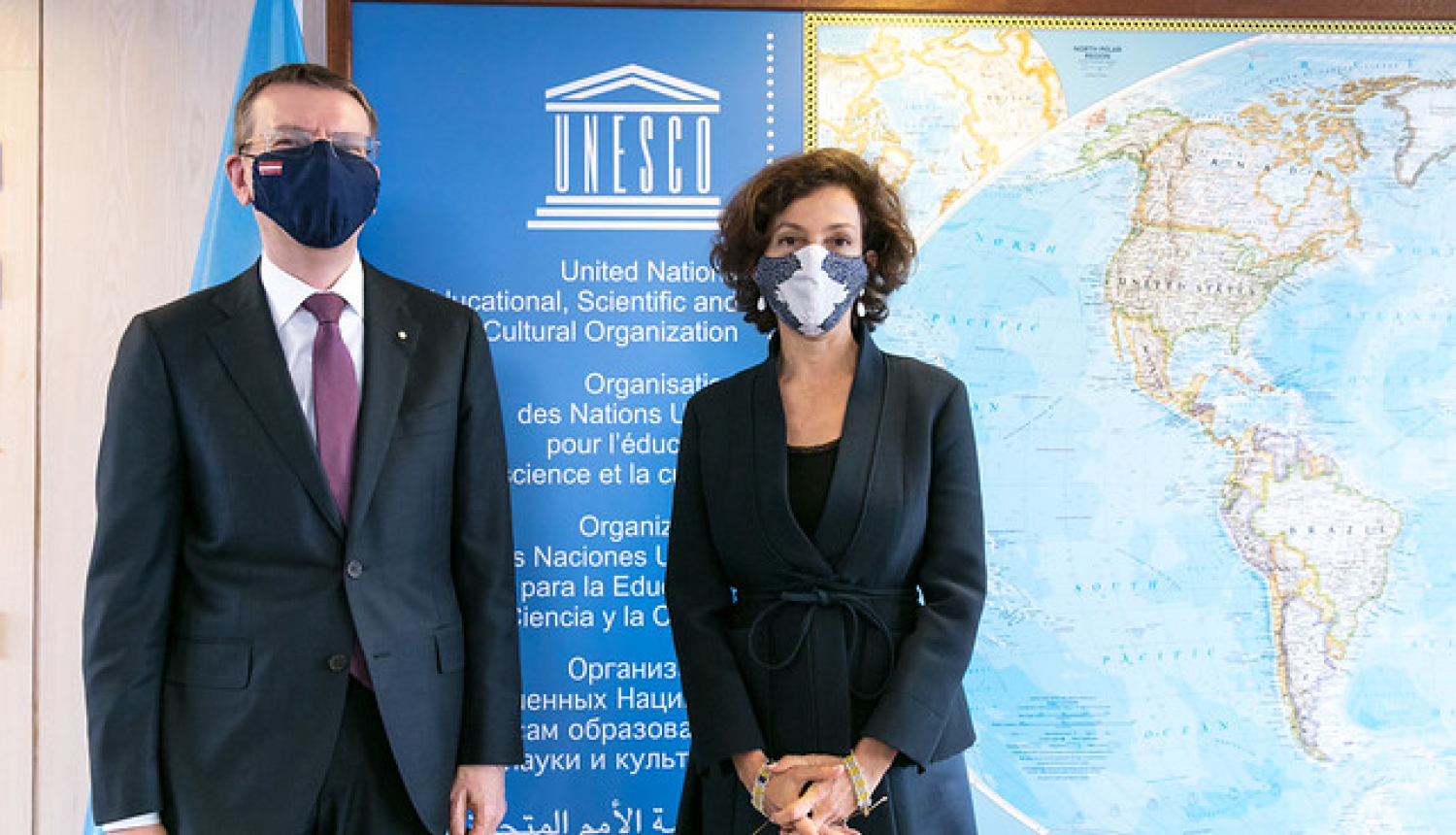 E. Rinkēvičs Parīzē tiekas ar UNESCO ģenerāldirektori