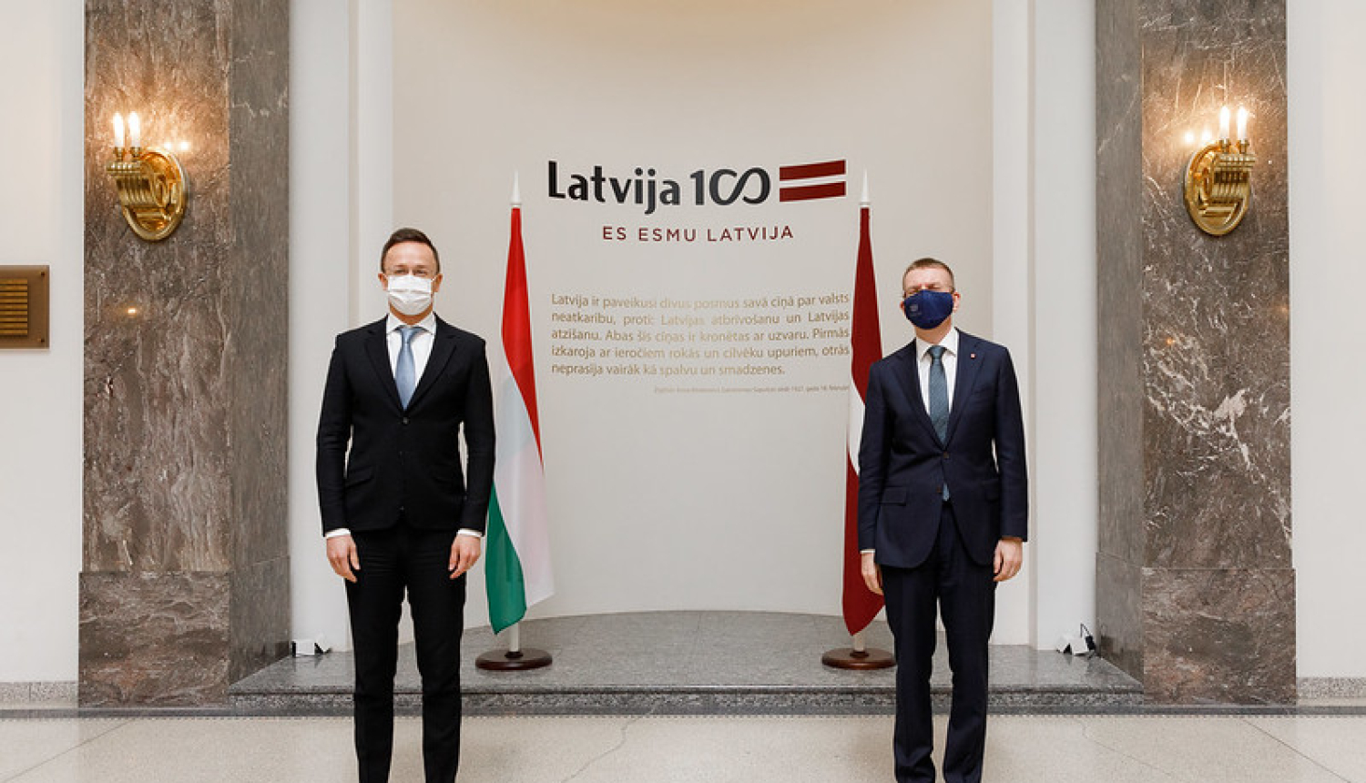 Edgars Rinkēvičs and the Hungarian Foreign Minister discuss bilateral cooperation and current international developments