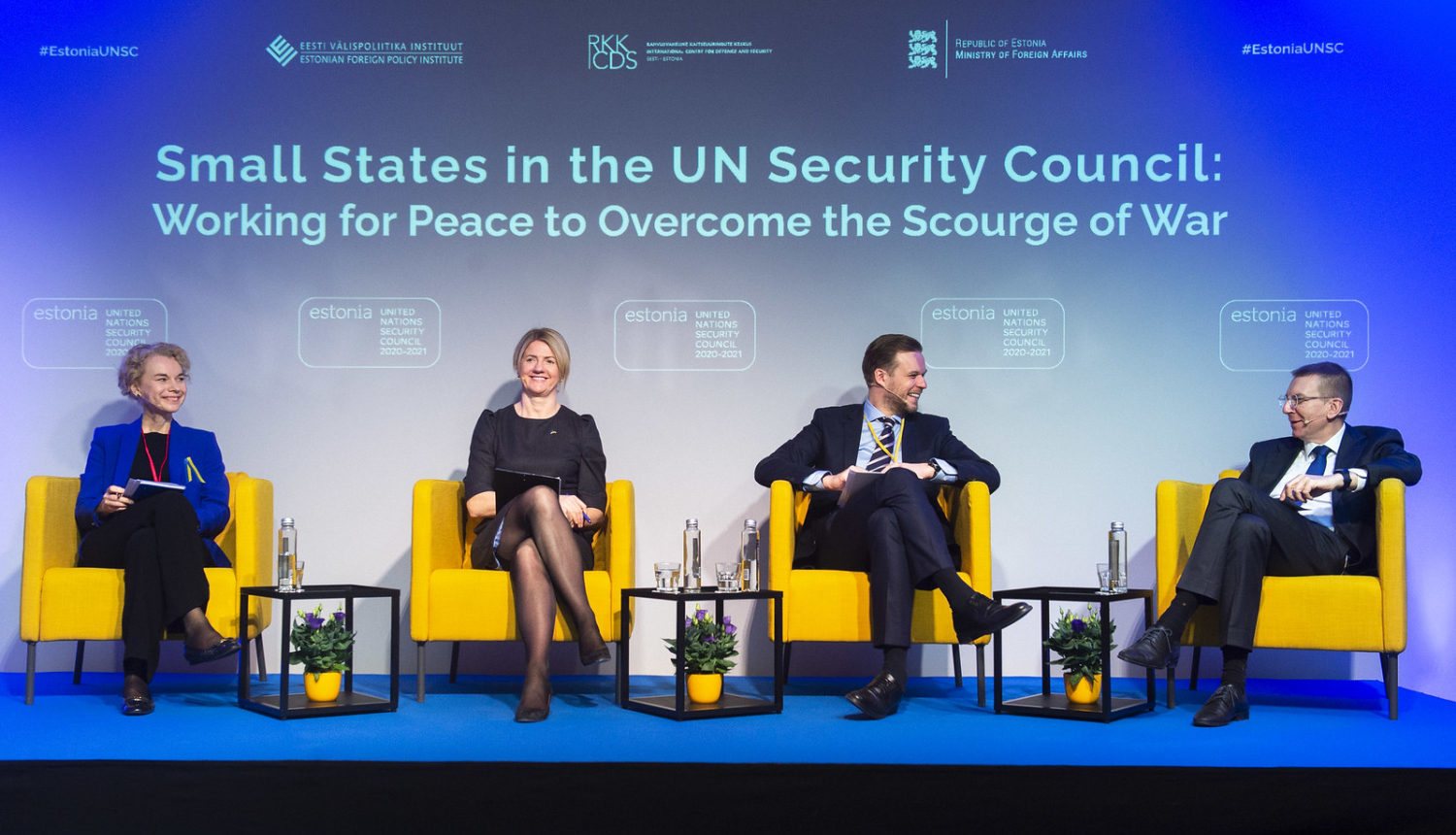 2022. gada 1. aprīlī Tallinā, Igaunijā, ārlietu ministrs Edgars Rinkēvičs piedalījās starptautiskā konferencē “Mazās valstis ANO Drošības padomē