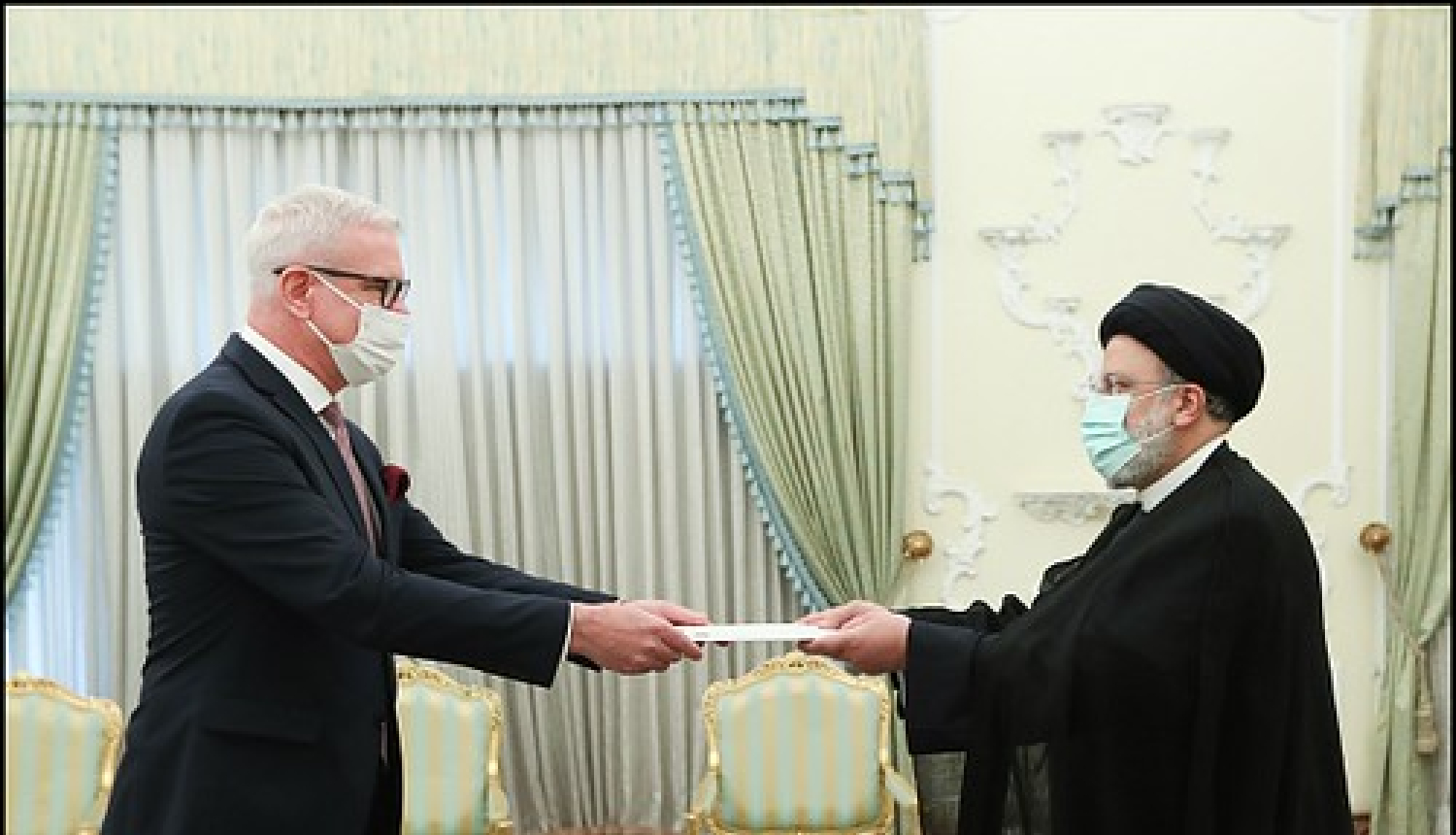 P.Vaivars akreditācijas vēstuli Irānas prezidentam