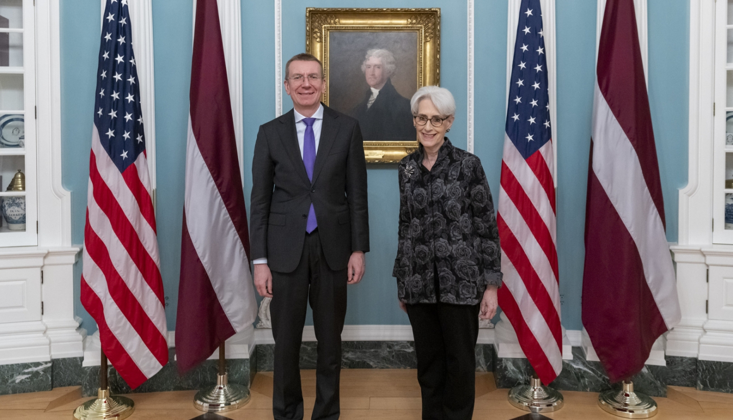 Deputy Secretary Sherman Meets With Latvian Foreign Minister Rinkēvičs