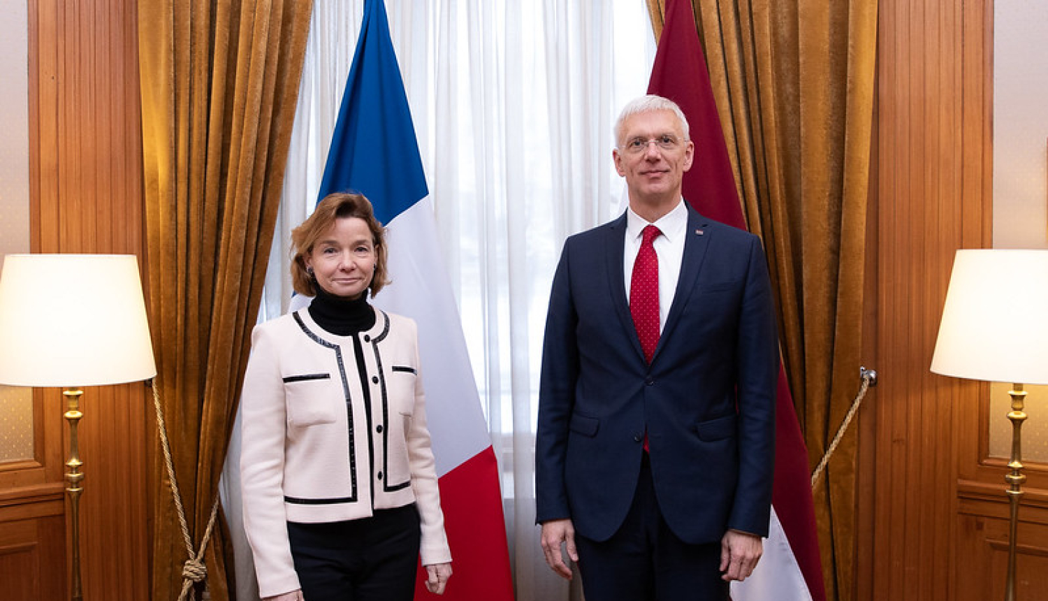 K.Kariņš ar Francijas vēstnieci