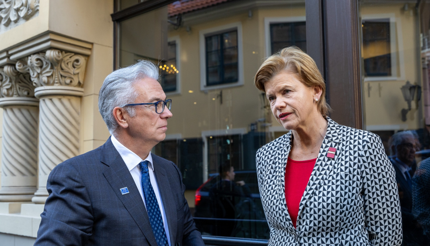 Foreign Minister Baiba Braže and the President of the Council of Europe’s Parliamentary Assembly