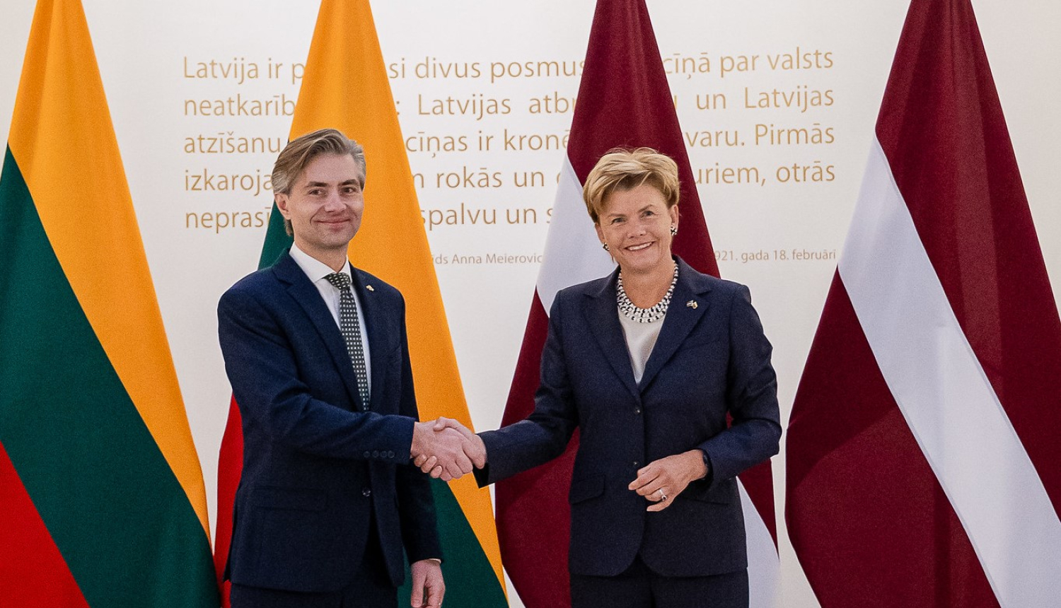 B.Bražes un Lietuvas ārlietu ministra tikšanās 09.01.2025.