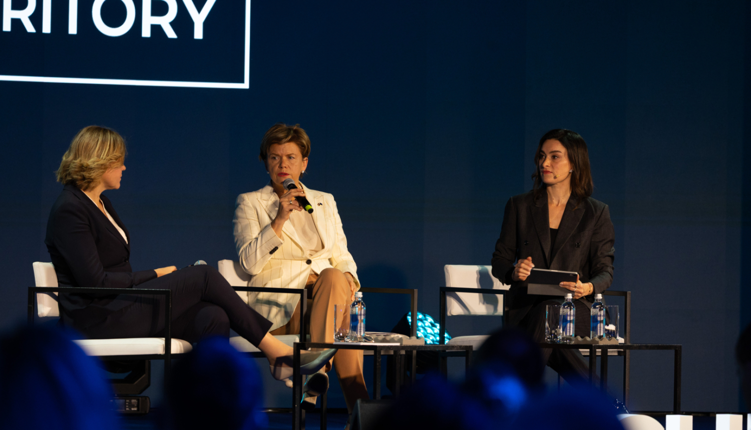 Baiba Braže at the Techritory 2025 forum discussion