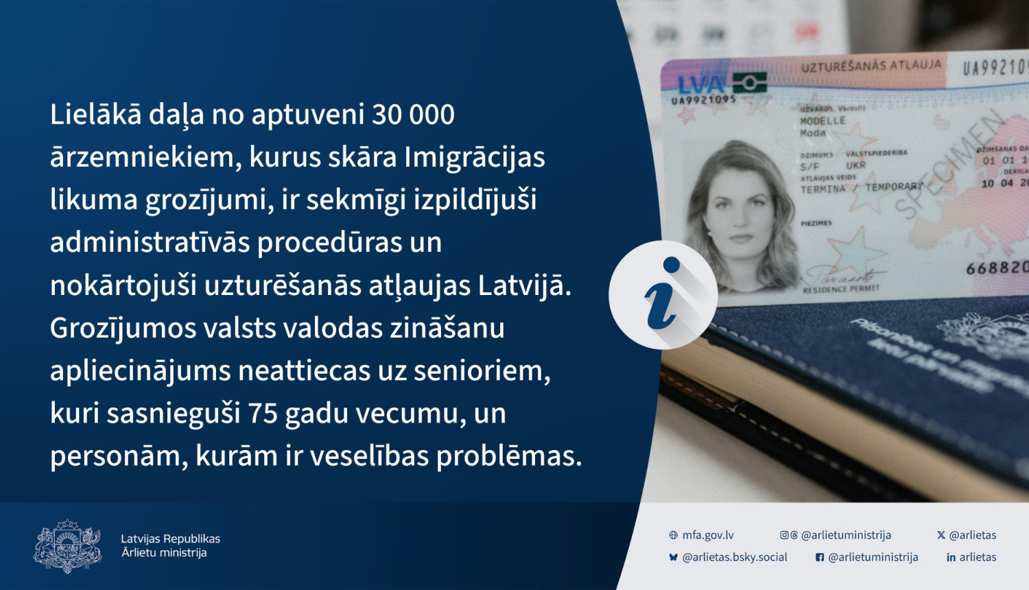 Uzturēšanās atļaujas paraugs