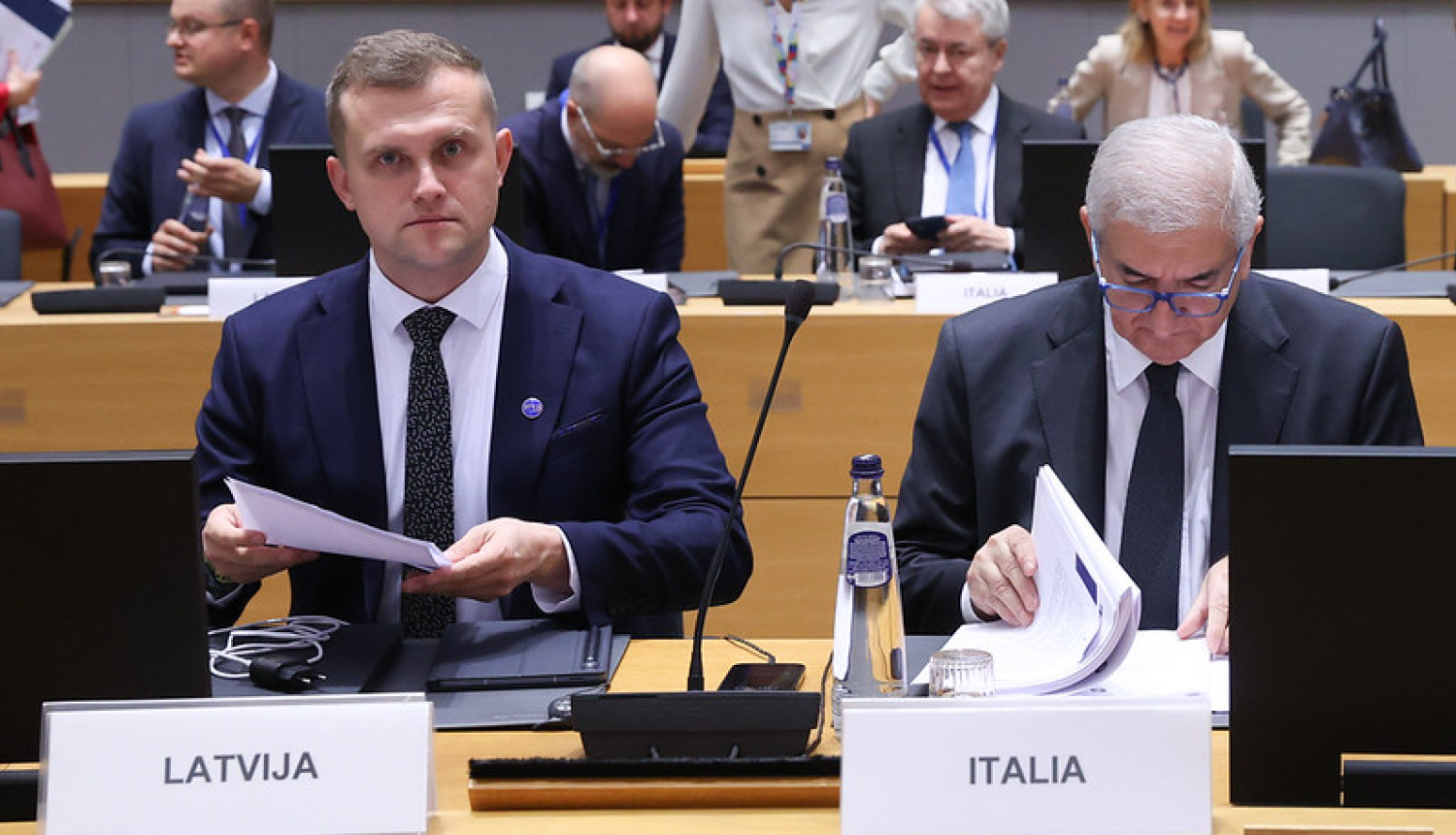 Artjoms Uršuļskis at the EU General Affairs Council meeting