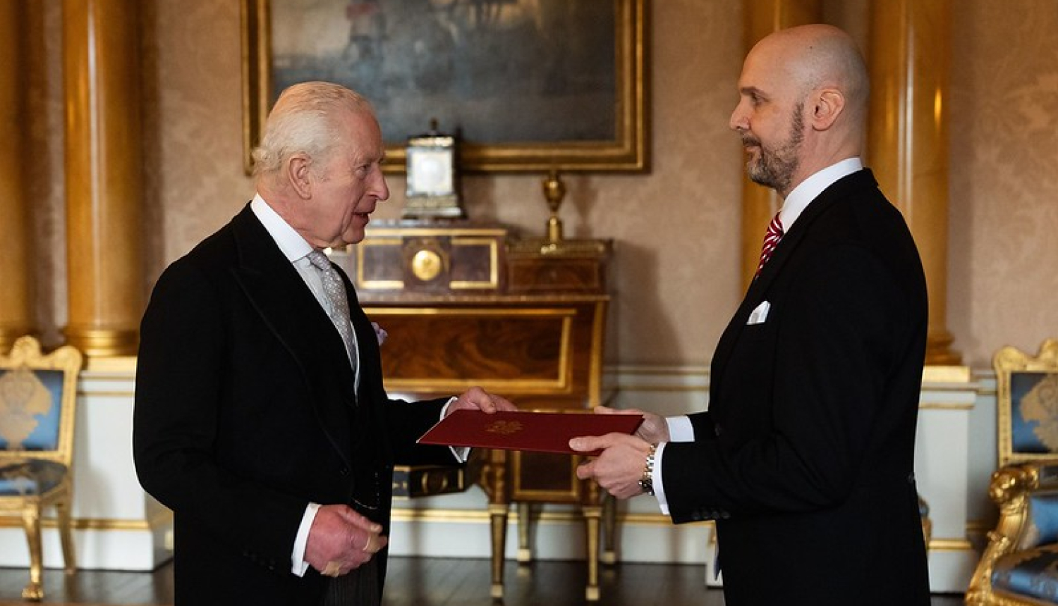 Ambassador Atis Lots submits credentials to King Charles III