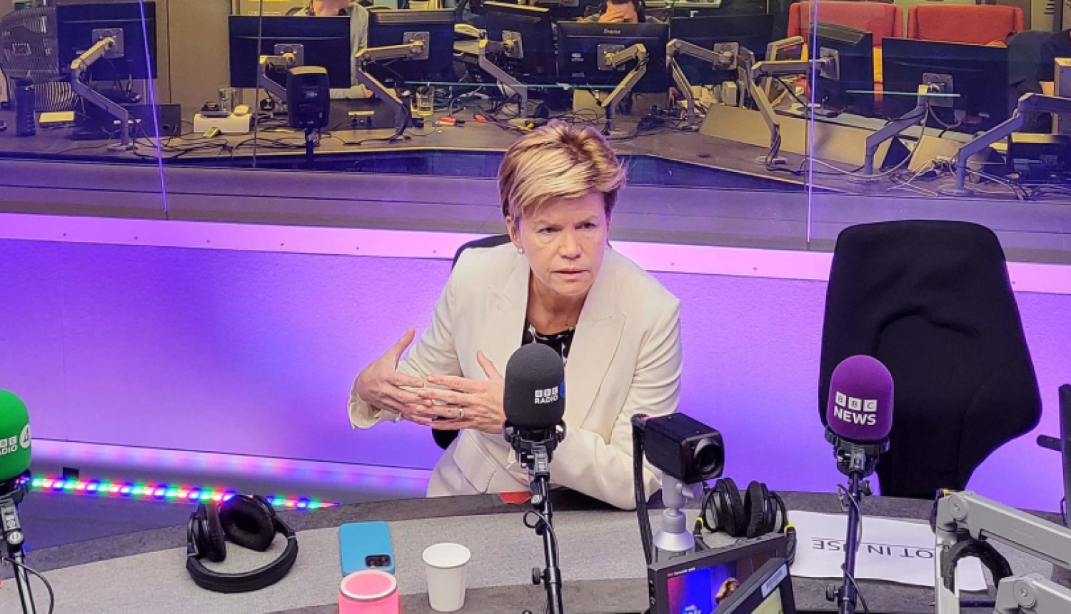 Baiba Braže BBC studijā