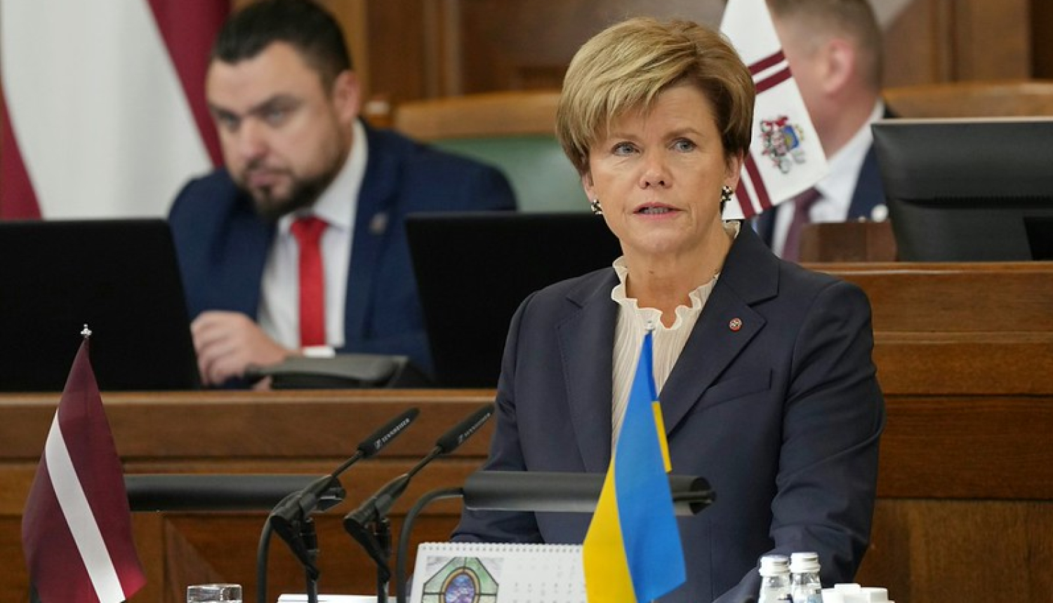 Baiba Braže uzrunā Saeimu 2026. gada ārpolitikas debatēs