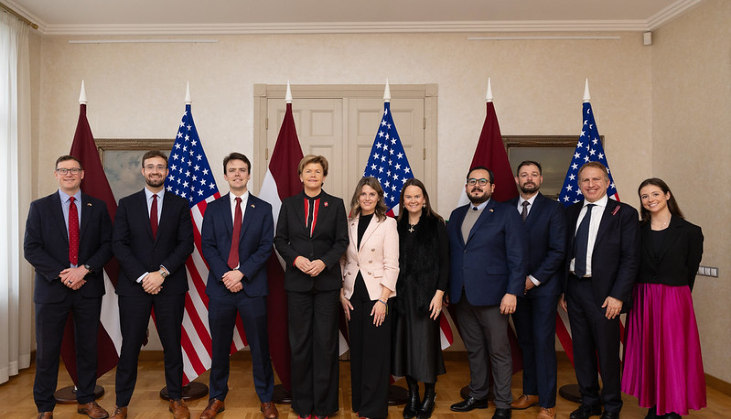 Baiba Braže un ASV Kongresa padomnieku delegācija