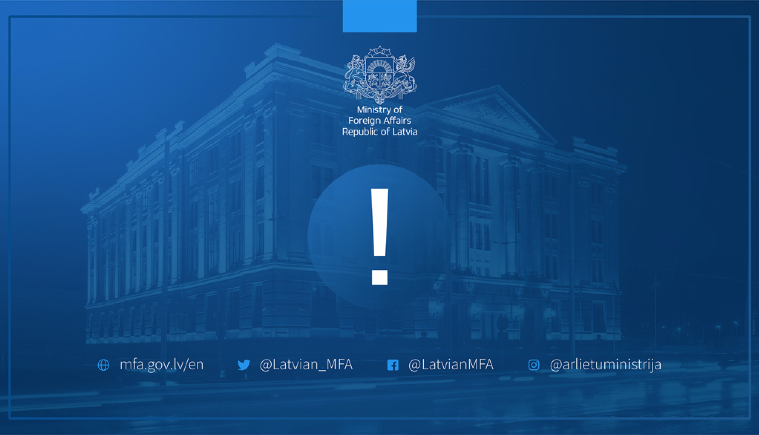 Warning image from the Ministry of Foreign Affairs